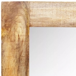 Lustro na ścianę w drewnianej oprawie, 120 x 60 cm