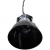 Metalowe lampy sufitowe, 2 szt., regulowana długość, czarne