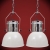 Nowoczesne lampy sufitowe, 2 szt., regulowana długość, białe