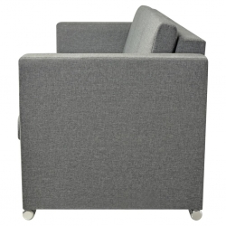 3 osobowa sofa tapicerowana jasnoszara