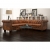 Sofa Chesterfield, pięcioosobowa, brązowa, sztuczna skóra