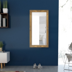 Lustro ścienne w stylu barokowym, 120x60 cm, złote