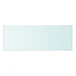 Szklany, bezbarwny panel, 40x12 cm
