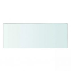 Szklany, bezbarwny panel, 40x15 cm