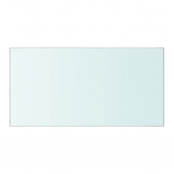 Szklany, bezbarwny panel, 40x20 cm