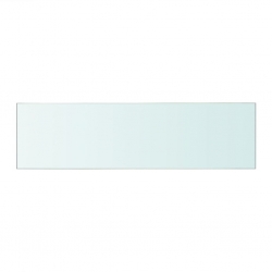 Szklany, bezbarwny panel, 50x12 cm