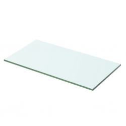 Półka szklana, bezbarwny panel, 50x20 cm