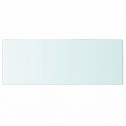Szklany, bezbarwny panel, 60x25 cm