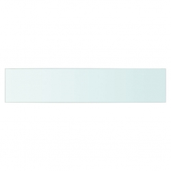 Szklany, bezbarwny panel, 70x15 cm