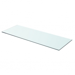 Półka szklana, bezbarwny panel, 70x25 cm