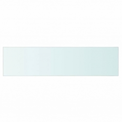 Szklany, bezbarwny panel, 80x20 cm