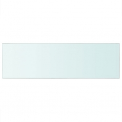 Szklany, bezbarwny panel, 80x25 cm