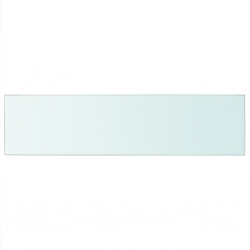 Szklany, bezbarwny panel, 100x25 cm