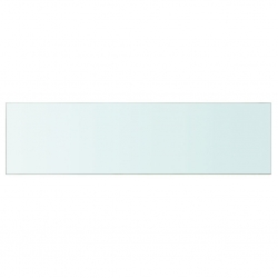 Szklany, bezbarwny panel, 110x30 cm