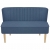 Sofa 117x55,5x77 cm, niebieski materiał