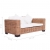 Sofa 2-osobowa z naturalnego rattanu