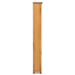 Regał na książki z 6 półkami, 80 x 22,5 x 180 cm, drewno dębowe