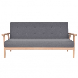 3 osobowa sofa tapicerowana, ciemnoszara