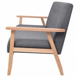 3 osobowa sofa tapicerowana, ciemnoszara