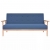 3-osobowa sofa tapicerowana, niebieska