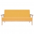 3-osobowa sofa tapicerowana, żółta