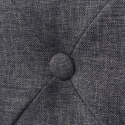 Stołki barowe, 2 szt., ciemnoszare, tkanina