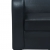 Sofa 2-osobowa, sztuczna skóra, czarna