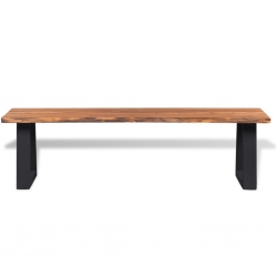 Ławka z litego drewna akacjowego, 145 cm