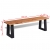 Ławka z litego drewna akacjowego, 145 cm