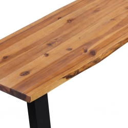 Ława z litego drewna akacjowego 160 cm