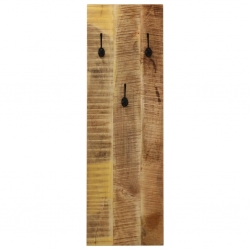 Wieszaki ścienne na płaszcze, 2 szt., drewno mango, 36x110x3 cm