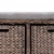 Ławka z 2 koszami, trawa morska, 71 x 40 x 42 cm, szara