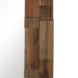 Lustro z ramą z drewna odzyskanego, 50 x 110 cm