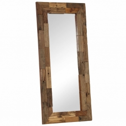 Lustro z ramą z drewna odzyskanego, 50 x 110 cm