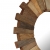 Lustro ścienne z ramą z drewna odzyskanego, 70 cm