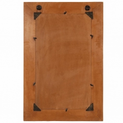 Lustro ścienne z ramą z odzyskanego drewna, 60 x 90 cm