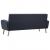 3-osobowa sofa tapicerowana tkaniną, ciemnoszara