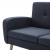 3-osobowa sofa tapicerowana tkaniną, ciemnoszara
