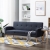 3-osobowa sofa tapicerowana tkaniną, ciemnoszara