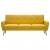 3-osobowa sofa tapicerowana tkaniną, żółta