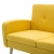 3-osobowa sofa tapicerowana tkaniną, żółta