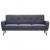 Sofa 3-osobowa, tapicerowana tkaniną, jasnoszara