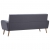 Sofa 3-osobowa, tapicerowana tkaniną, jasnoszara
