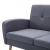 Sofa 3-osobowa, tapicerowana tkaniną, jasnoszara