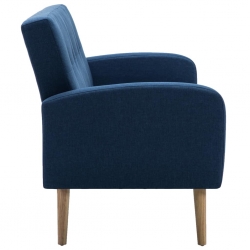 3-osobowa sofa tapicerowana, niebieska