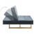 Sofa rozkładana, tapicerowana materiałem, ciemnoszara
