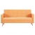 Sofa tapicerowana materiałem, pomarańczowa