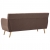 3-osobowa sofa tapicerowana tkaniną, 172x70x82 cm, brązowa