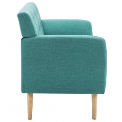 3-osobowa sofa tapicerowana tkaniną, 172x70x82 cm, zielona