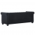 Sofa Chesterfield, 3-os., obita aksamitem, 199x75x72 cm, czarna